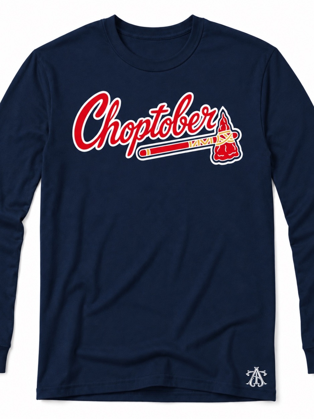 Atlanta CHOPTOBER Baseball themed long sleeve t-shirt